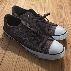 EUC Purple Heathered Converse